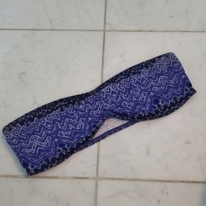 🔥 Blue/Purple Tribal Patterned Bandeau